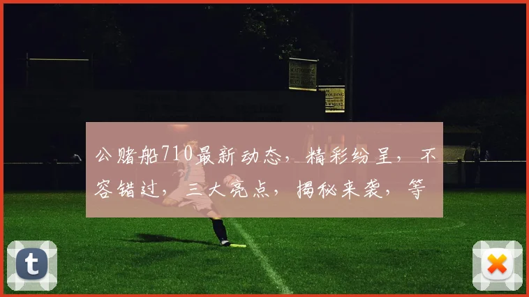 公赌船710最新动态，精彩纷呈，不容错过，三大亮点，揭秘来袭，等你来探